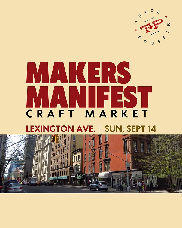 Lexington Ave NYC Makers Market between 87th and 88th Streets