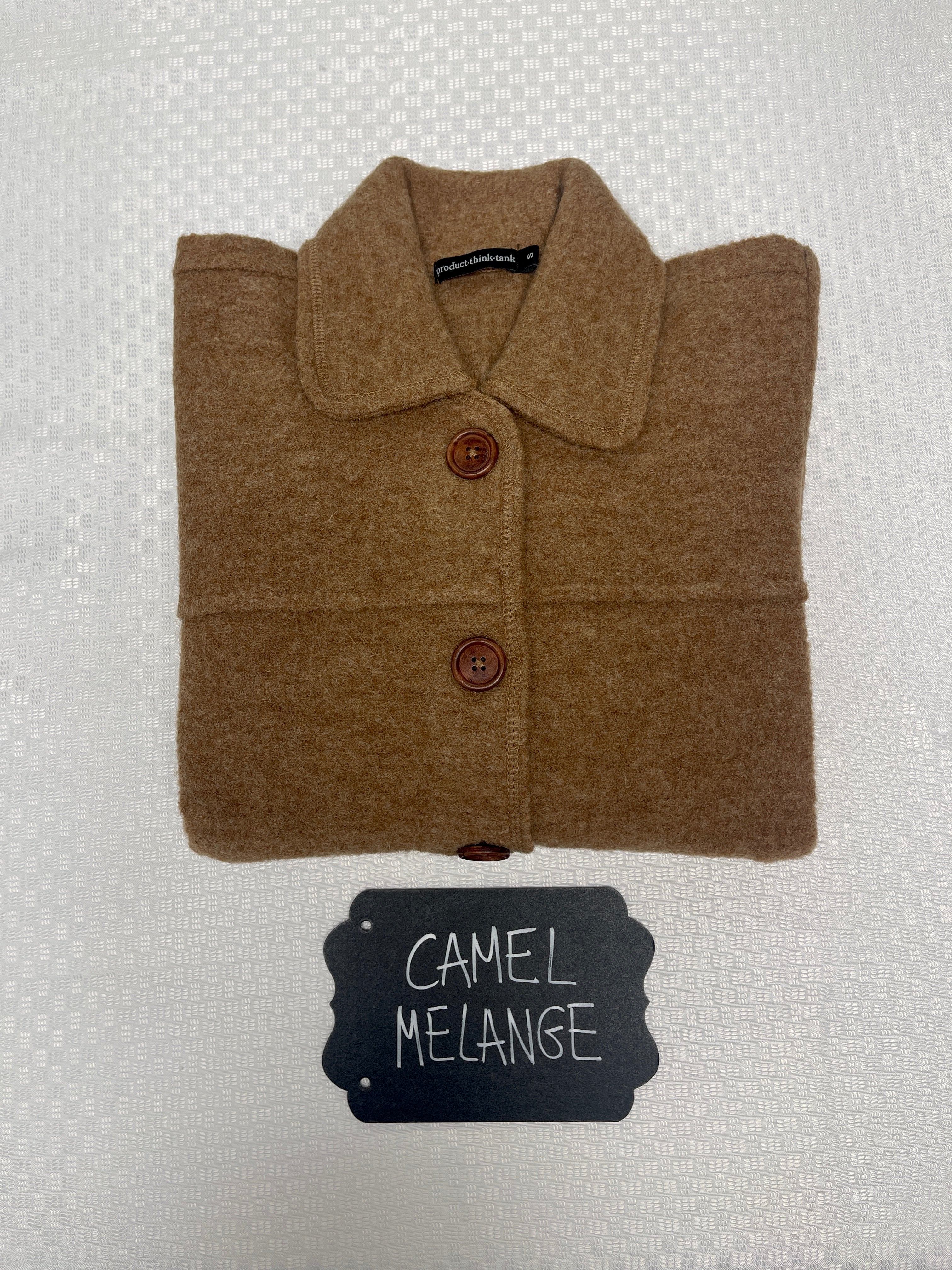 Boiled Wool Swing Coat