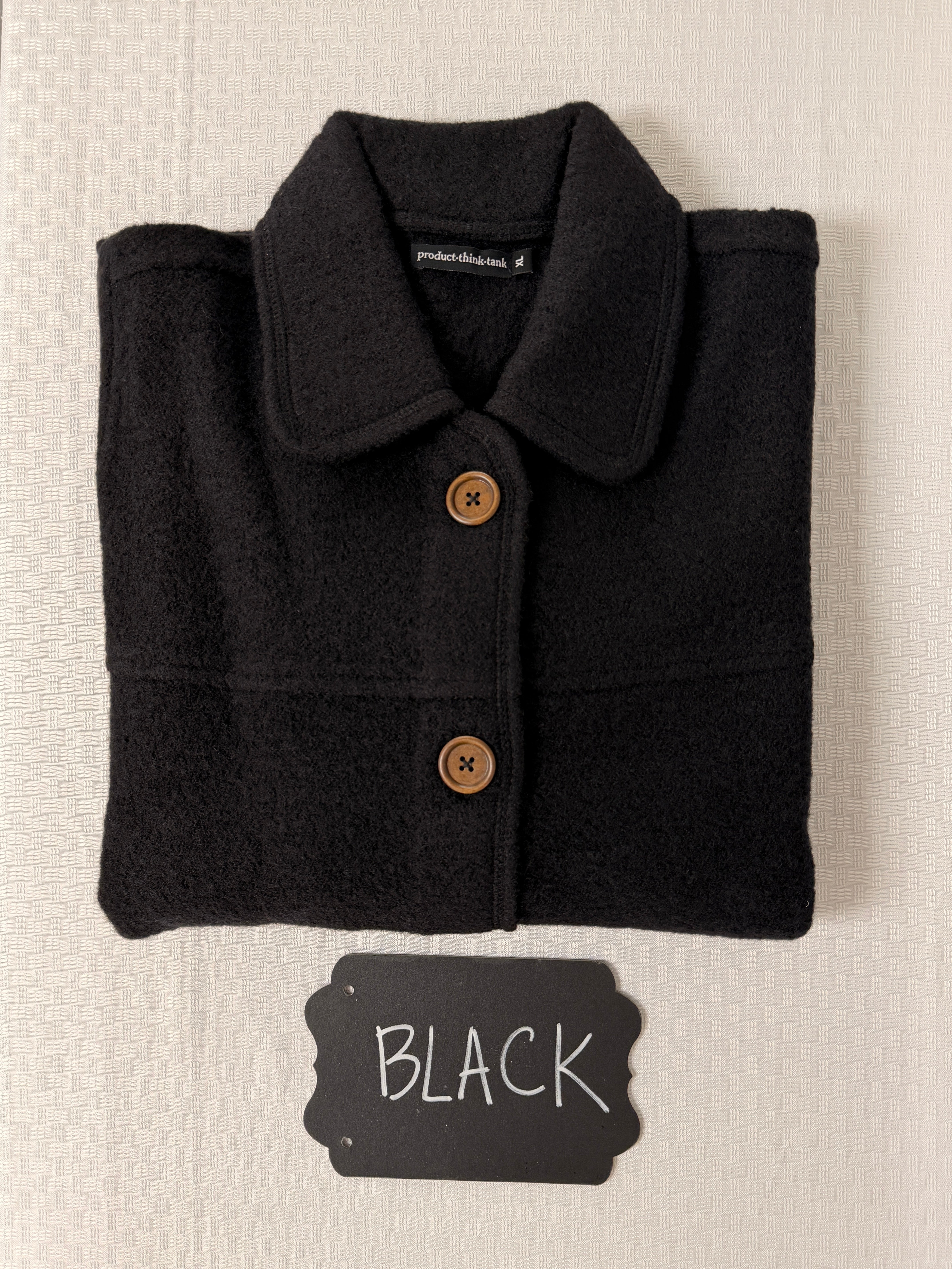 Boiled Wool Swing Coat