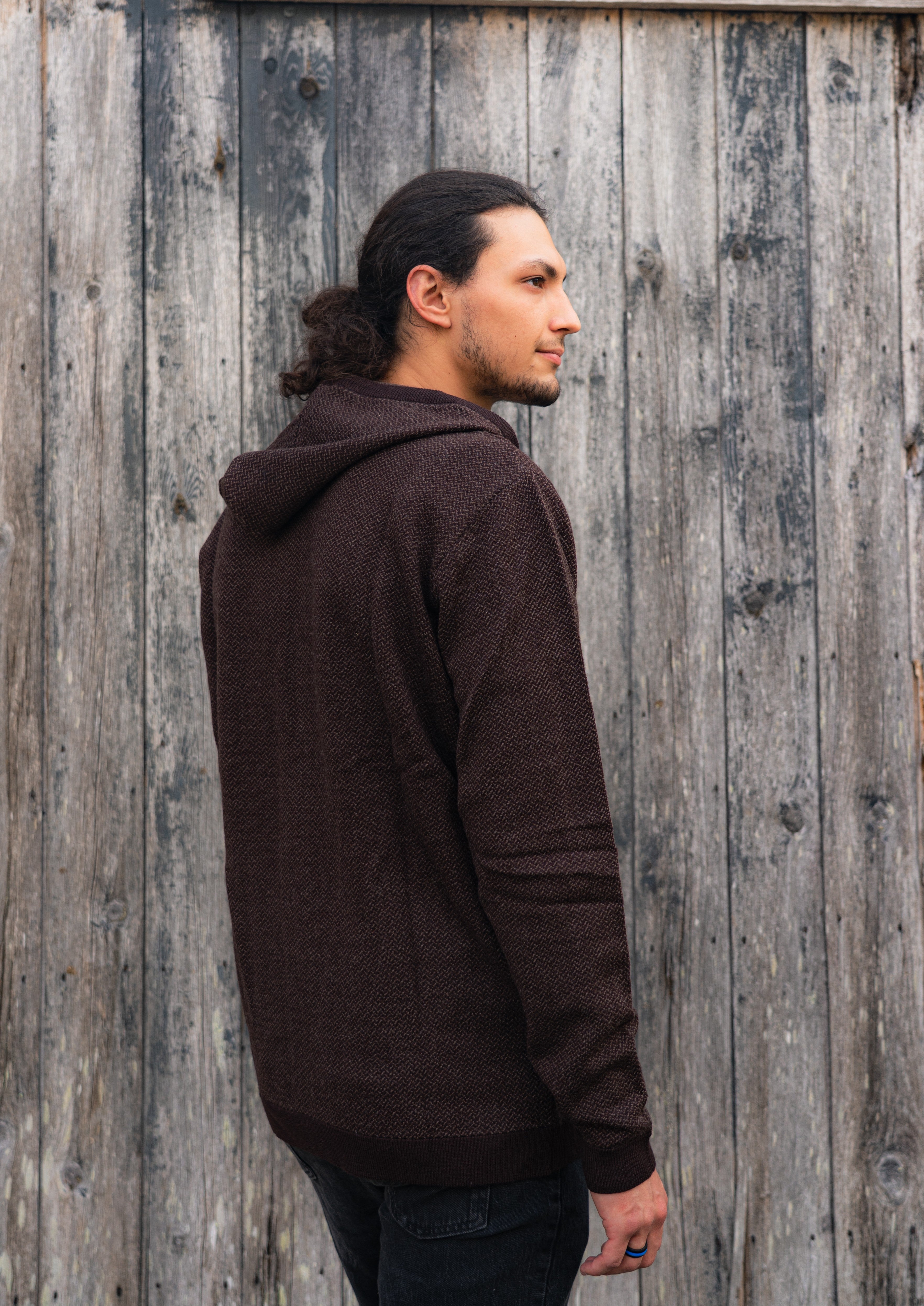 Paradise Wool Zip Line Hoodie