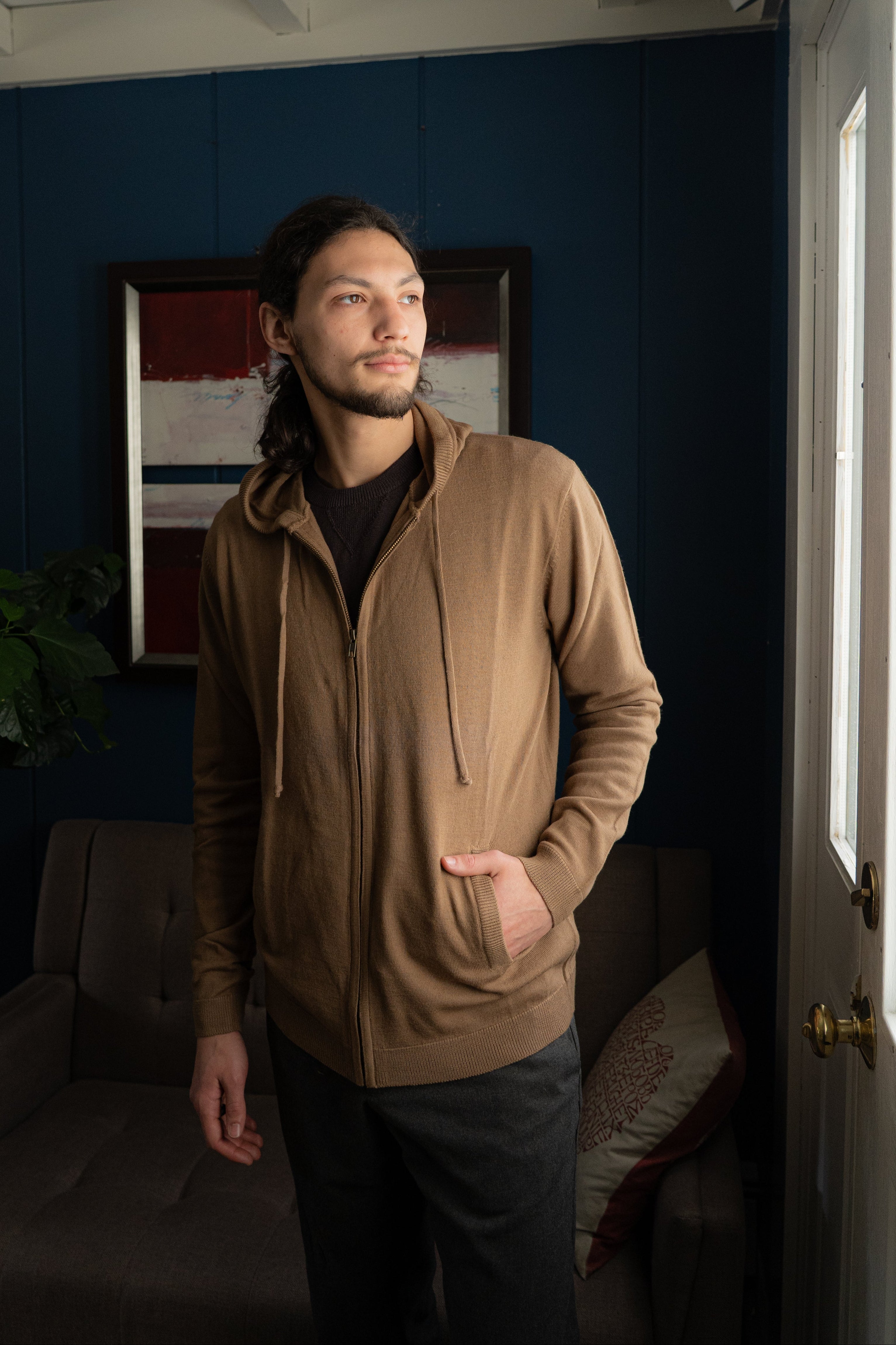 Woodstock Wool Zip Line Hoodie