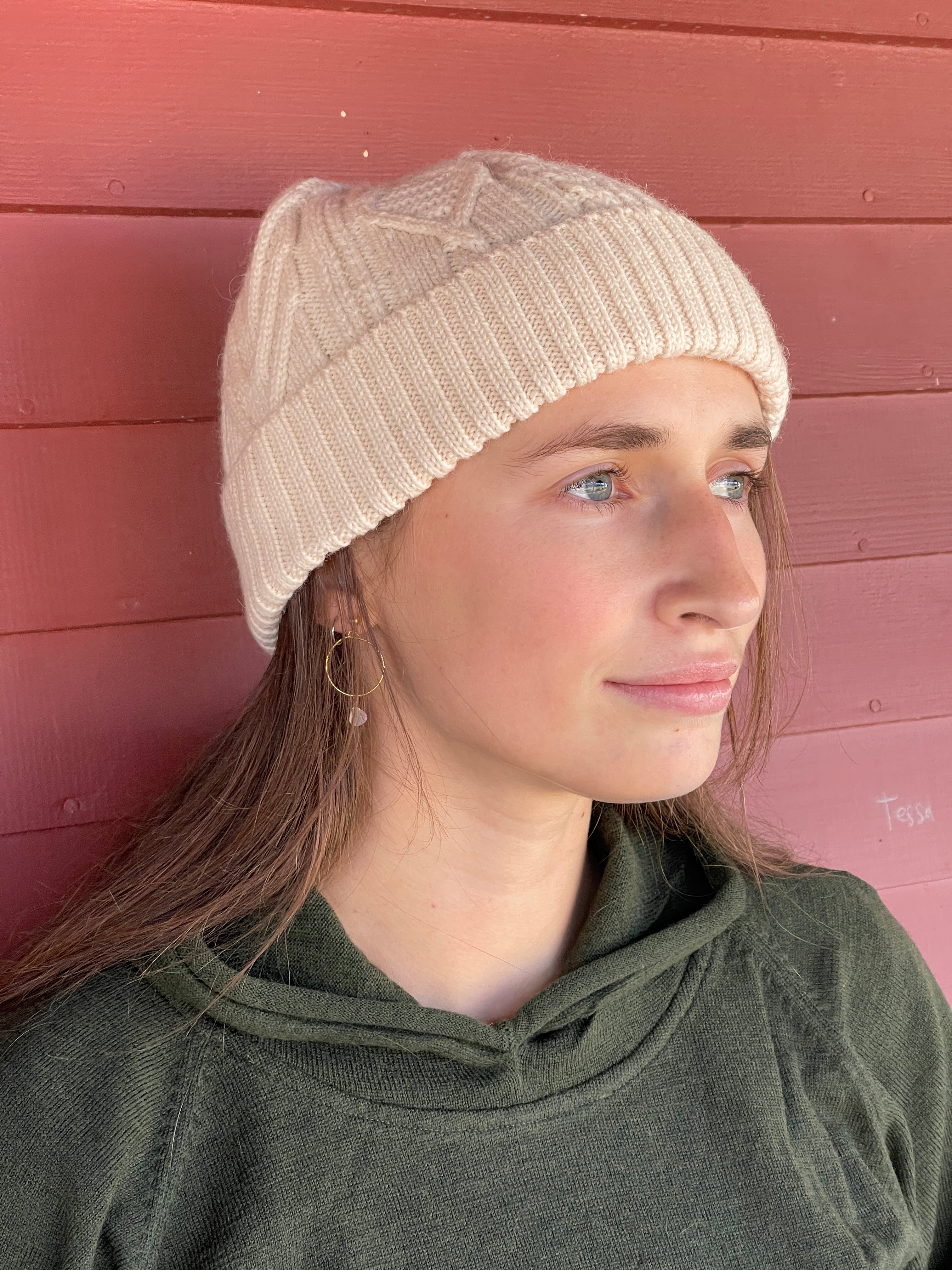 Alpaca Cables Cuffed Hat