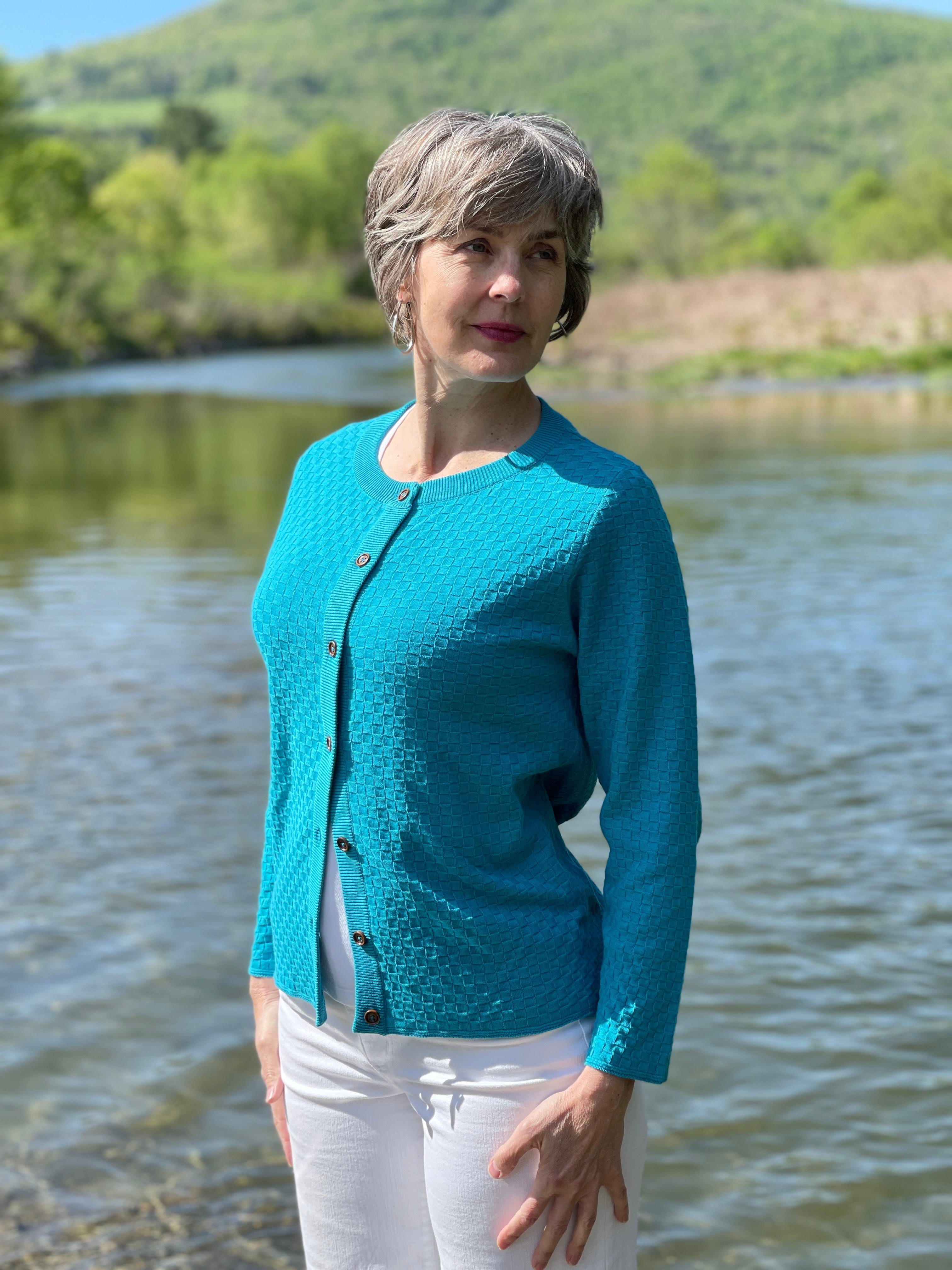 Basketweave Cardigan