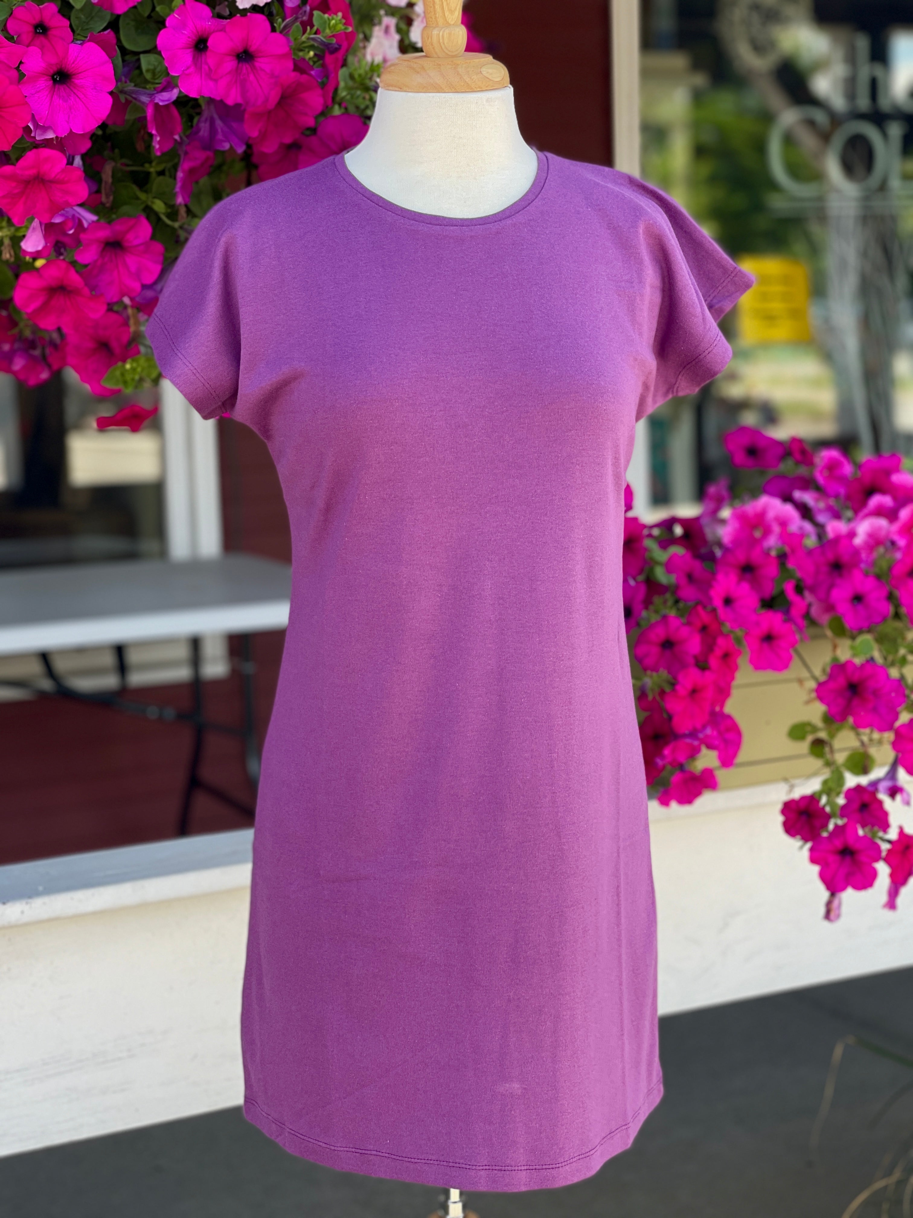 Simple T Dress - Iris